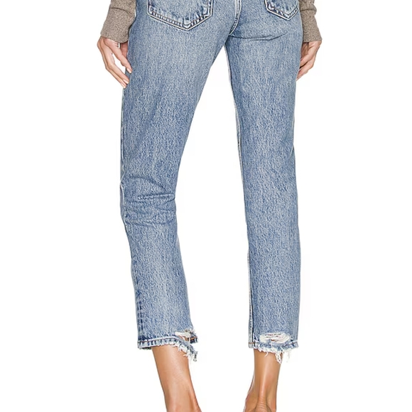 AGOLDE Riley High Rise Straight Crop In Endless - Picture 4 of 6